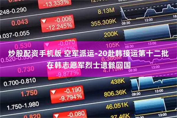 炒股配资手机版 空军派运-20赴韩接运第十二批在韩志愿军烈士遗骸回国