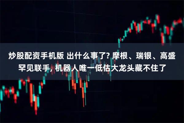 炒股配资手机版 出什么事了? 摩根、瑞银、高盛罕见联手, 机器人唯一低估大龙头藏不住了
